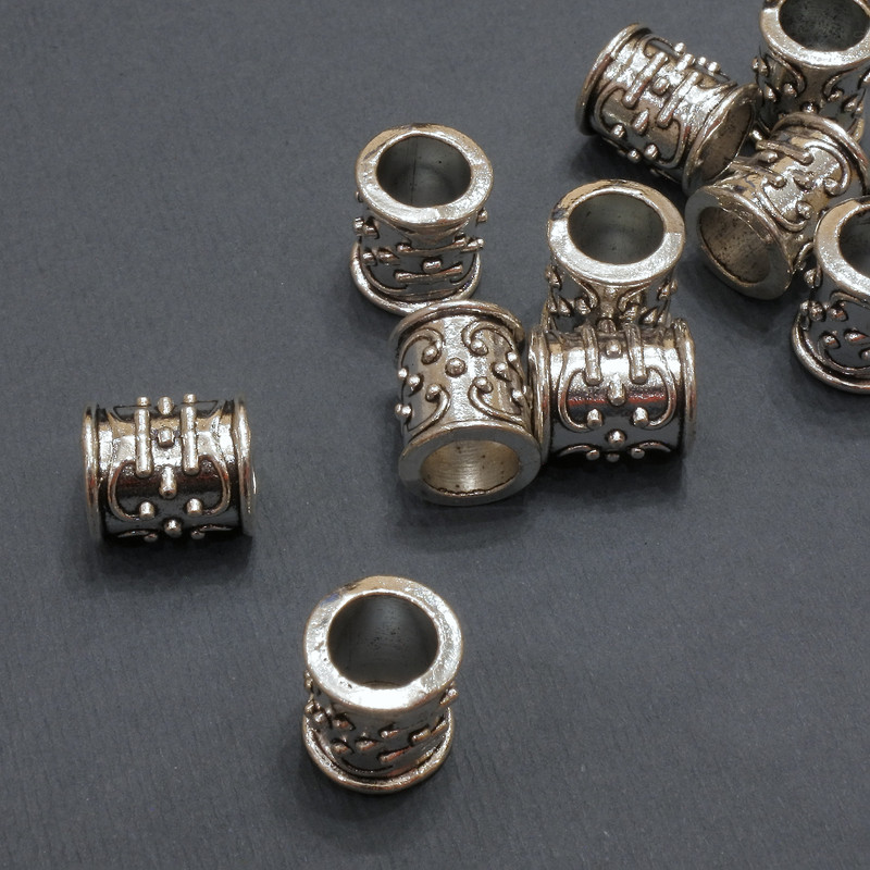 Koralik Pandora, średnica 9×12 mm, otwór Ø6 mm, opakowanie 20 g, 10 szt. (+ -)