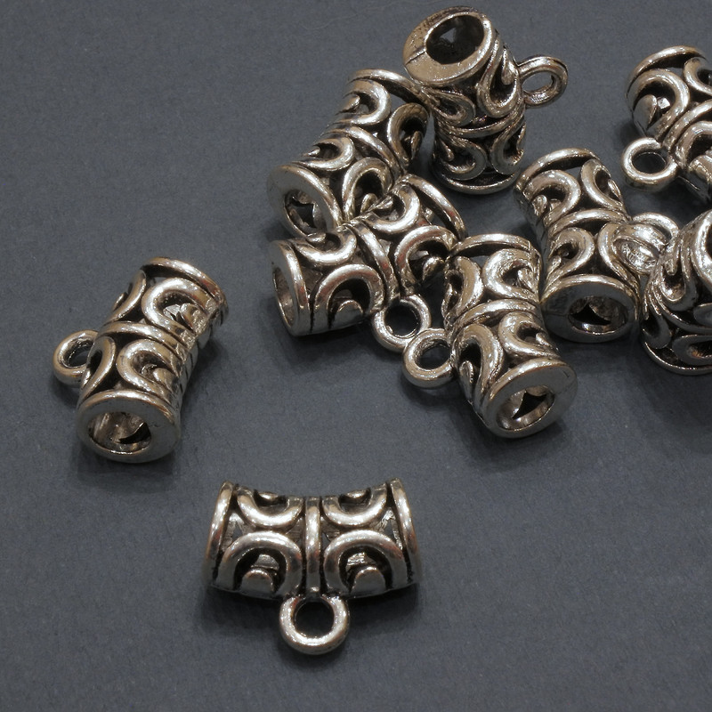 Uchwyt bejla do biżuterii, średnica 7,5×15 mm, otwór Ø 4,5 mm, pakowanie 20 g ± 9 szt.