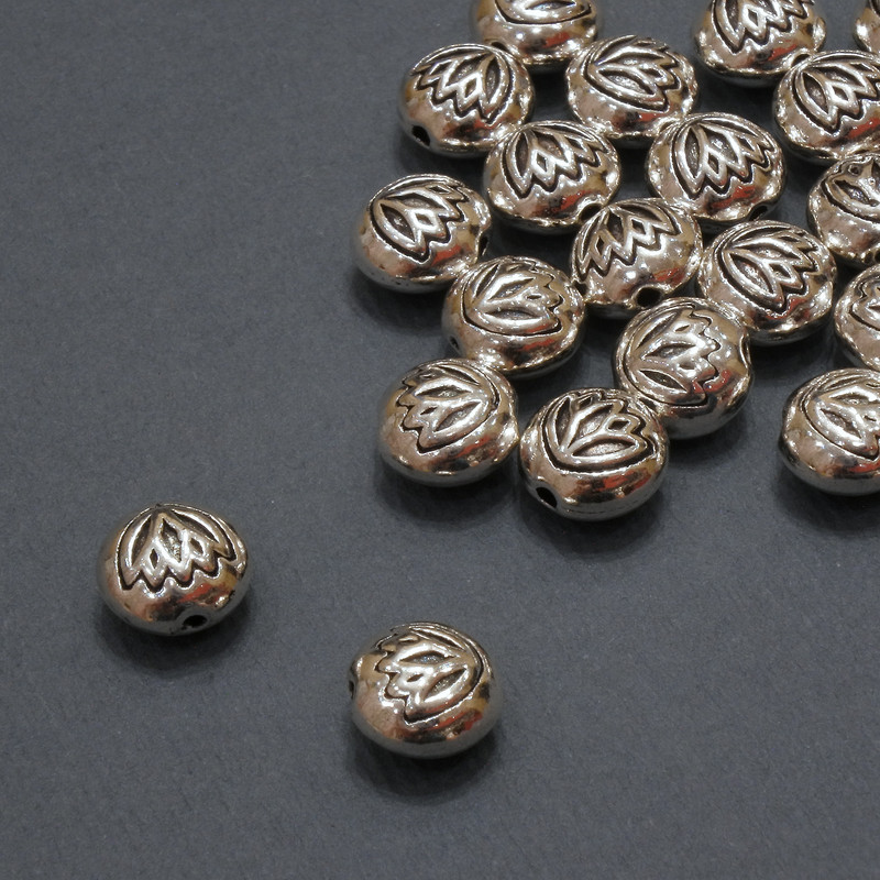Koralik-wkładka wewnętrzna, średnica 1,1 mm; średnica 8×5,5 mm; opakowanie 20 g, 21 szt. (+-)