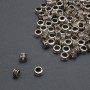 Furnitura jubilerska: koralik-wstawka wewnętrzna, średnica 3,2 mm; zewnętrzna 5×3 mm; opakowanie 20 g, 134 szt. (+ -)
