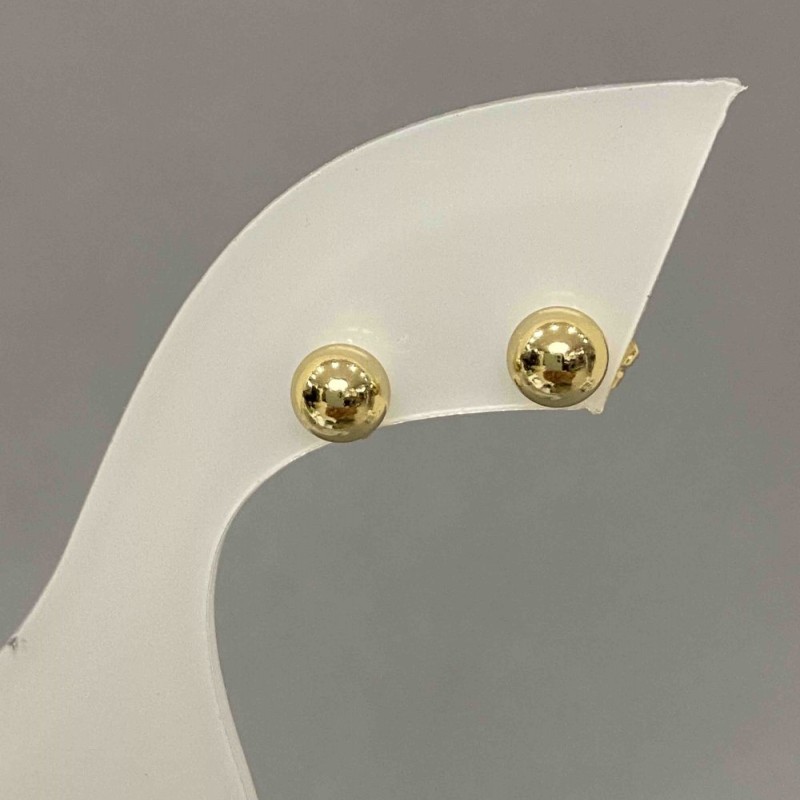 Kolczyki sztyfty Xuping, średnica około 6 mm, pozłacane 18K