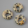 Koralik Pandora z jaspisu dalmatyńskiego, średnica 15×4,5 mm, średnica otworu 5,1 mm+