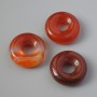 Koralik Pandora z karneolu naturalny 15x5 mm