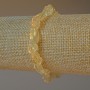 Bransoletka z kwarcu cytrynowego, naturalny nieoszlifowany kamień, fasetowany, średnica 6×9 mm, +/- długość 18 cm +/- (elastyczna baza)