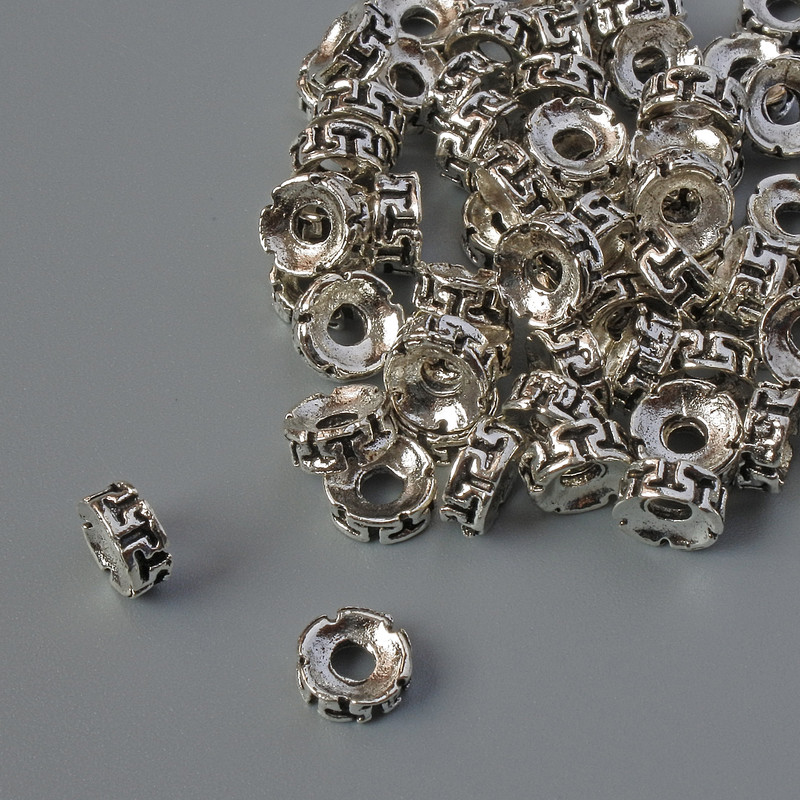 Koralik-wkładka, średnica 8×2,5 mm, otwór 2,2 mm, opakowanie 38 szt., masa 20 g