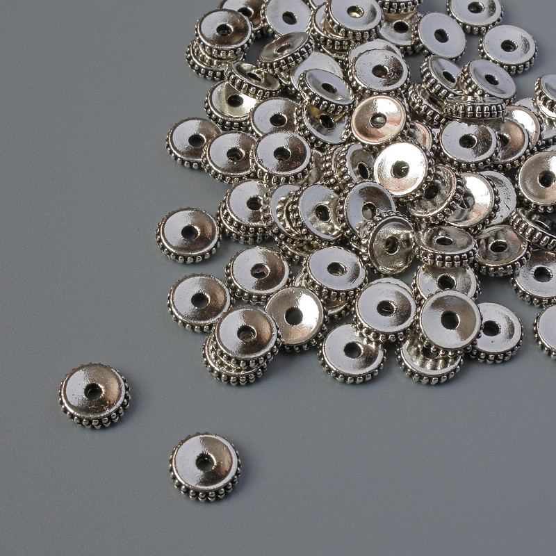 Koralik-wstawka o średnicy 6×1,5 mm, opakowanie 90 szt., 20 g