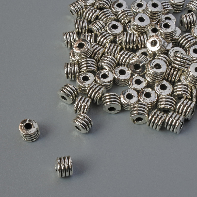 Koralik-wstawka, średnica 4×3,5 mm, opakowanie 80 szt., 20 g