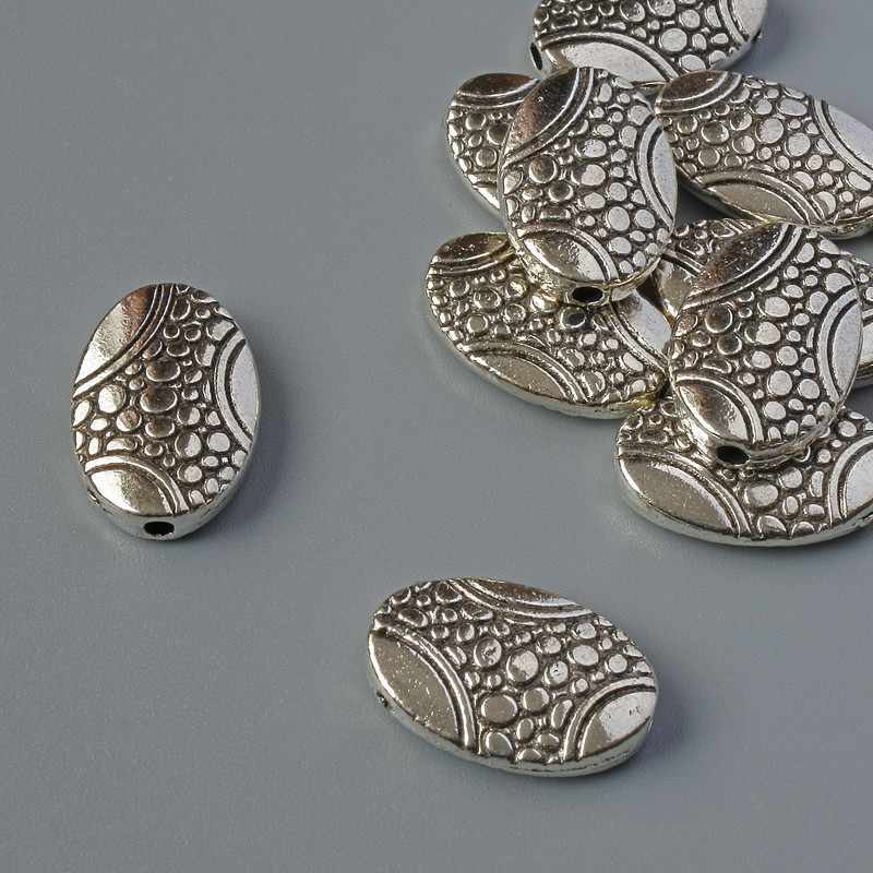 Koralik-wstawka, rozmiar 10×15×3 mm, opakowanie 12 szt., 20 g