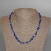 Naszyjnik z naturalnego lazurytu, fasetowane koraliki, średnica 7×8 mm, długość 46 cm