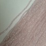 Koraliki z czeskiego kryształu, różowe, przezroczyste, fasetowany rondel z odcieniem «benzynowym», średnica 3,5x3 mm ±, długość 39 mm ± na żyłce