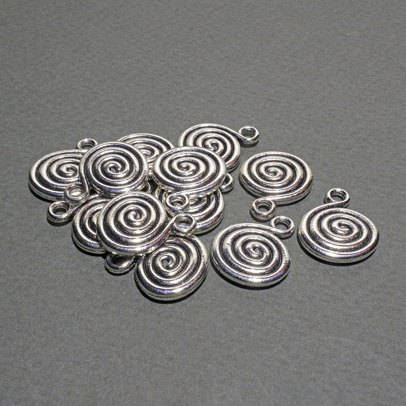 Zawieszka jubilerska, średnica 14×17 mm ± opakowanie 12 szt. ± 20 g