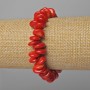 Bransoletka z naturalnego koralu — owalne koraliki o średnicy około 12×4 mm, długość 18 cm (+/-) (elastyczna)