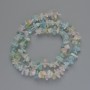 Koraliki z morganitu – naturalny kamień, kawałki o średnicy 8×3 mm, długość 41 cm na nitce