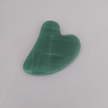 Gua Sha masażer-skrobak z nefrytu naturalnego 6×8 cm