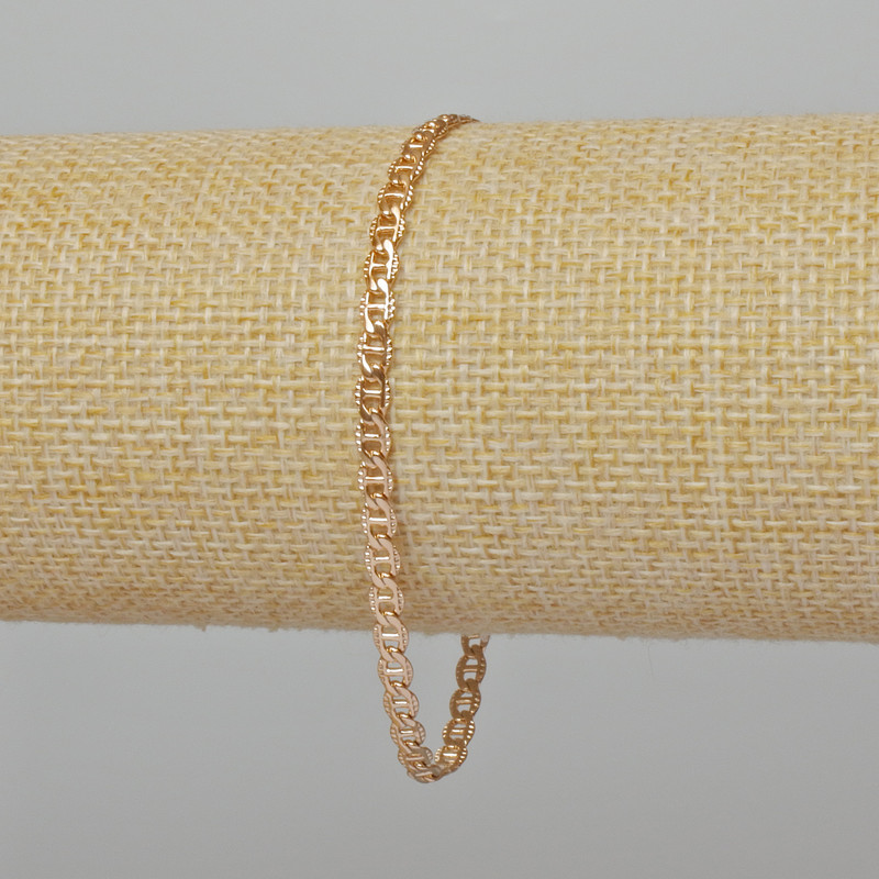Bransoletka Xuping Pozłocenie 18K, długość 19 cm, grubość 3,7 mm