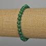 Bransoletka z malachitu (sztuczny) gładka kulka, średnica 6 mm, długość 18 cm + - (elastyczna)