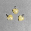 Wisiorek «Serce» z cytrynu, średnica 15×15×6 mm, długość około 23 mm