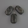 Wisiorek z laurvikitu, naturalny kamień, 35×17 mm+