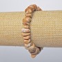 Bransoletka z pejzażowego jaspisu, naturalny kamień, fasetowane koraliki, średnica 12×5 mm, długość 18 cm (rozciągana)