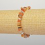 Bransoletka z agatu pomarańczowego, naturalny kamień – drobne bryłki, średnica 7×4 mm, długość 18 cm, elastyczna