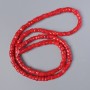 Koraliki z naturalnego korala — fasetowane, średnica 12×8 mm, długość około 110 cm na żyłce
