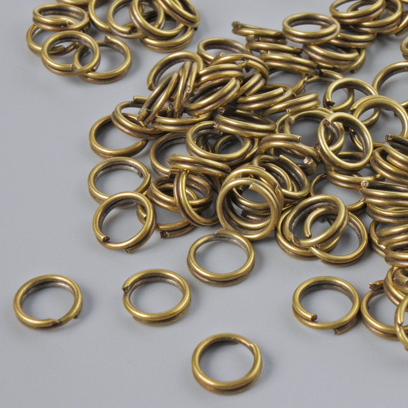 Pierścień łączący o średnicy 6 mm, kolor brązowy, opakowanie 20 g