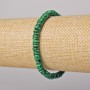 Bransoletka z malachitu (prasowana) gładkie rondelki, średnica 6×2 mm, długość 18 cm (elastyczna)