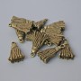 Zawieszka do biżuterii «Pędzelek», średnica 20,5×12 mm, średnica otworu 1,7 mm, masa 20 g ±, 13 szt. ±, kolor metalu: brązowy