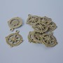 Zawieszka 'Koło sterowe', wymiary 29×24 mm, grubość 5 mm, średnica otworu 2,4 mm, opakowanie 9 szt.