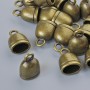 Końcówka do biżuterii, średnica 13×9×7 mm, średnica otworu 2,3 mm, 7×5 mm, opakowanie 18 szt., kolor metalu brązowy