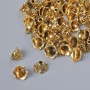 Końcówka do biżuterii, średnica 8×5 mm, średnica otworu 1,7 mm, masa 20 g ±, kolor złocisty metalu