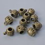 Uchwyt bail, wymiary 9×9 mm, średnica otworu 2,1 mm, 4,4 mm, długość 13 mm, zestaw 11 szt. ± kolor metalu: brązowy