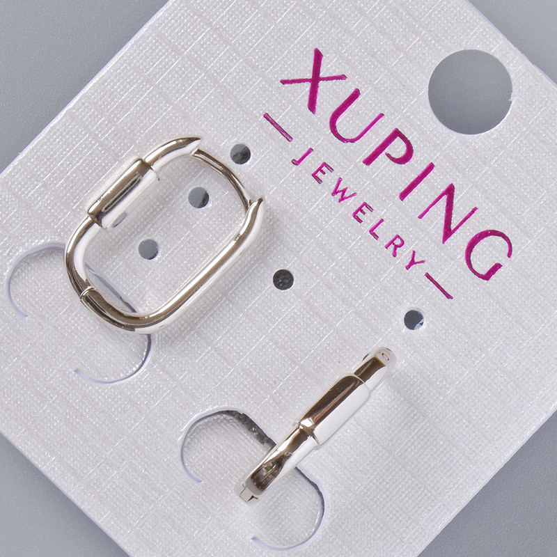 Kolczyki Xuping, średnica 16×3 mm ±, rhodiowane