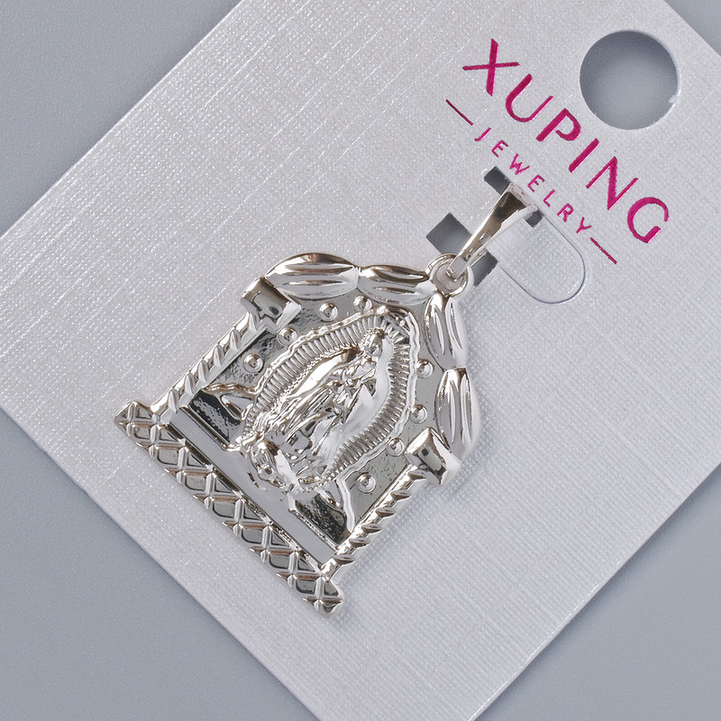 Wisiorek „Ikona” Xuping z rodowaną powłoką, średnica 25×20 mm ±, długość 30 mm ±