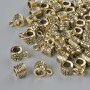 Zawieszka bail, średnica 4×5 mm, średnica otworu 1,4 mm, 2,7 mm, długość 7,5 mm, opakowanie 60 szt. ± 20 g ± kolor metalu: jasnozłoty