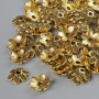Końcówki do biżuterii, średnica 7×2 mm, średnica otworu 1,5 mm, opakowanie 20 g ±, złoty kolor metalu ~120 szt.