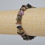Bransoletka z turmalinem, naturalny kamień, drobinki, średnica 9×3 mm, długość 18 cm, elastyczna (rozciągliwa)