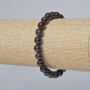 Bransoletka z granatu, naturalny kamień, gładkie kulki, średnica 7,5 mm, długość 18 cm (rozciągliwa)