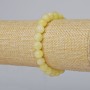 Bransoletka cytrynowa z akrylu, gładkie kulki, średnica 8,5 mm, długość 18 cm ± (rozciągliwa)