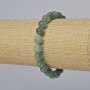Bransoletka z jadeitu, gładka kuleczka, średnica 8,5 mm, długość 18 cm (elastyczna)