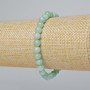 Bransoletka z amazonitu, naturalny kamień, gładka kulka, średnica około 6 mm, długość około 18 cm (elastyczna)