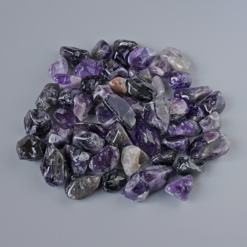 Pamiątkowy naturalny kamień ametyst galetowy 17×11 mm (+-) opakowanie 100 g