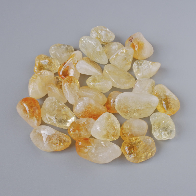 Pamiątkowy kamień naturalny – cytryn fasetowany 24×14 mm, opakowanie 100 g