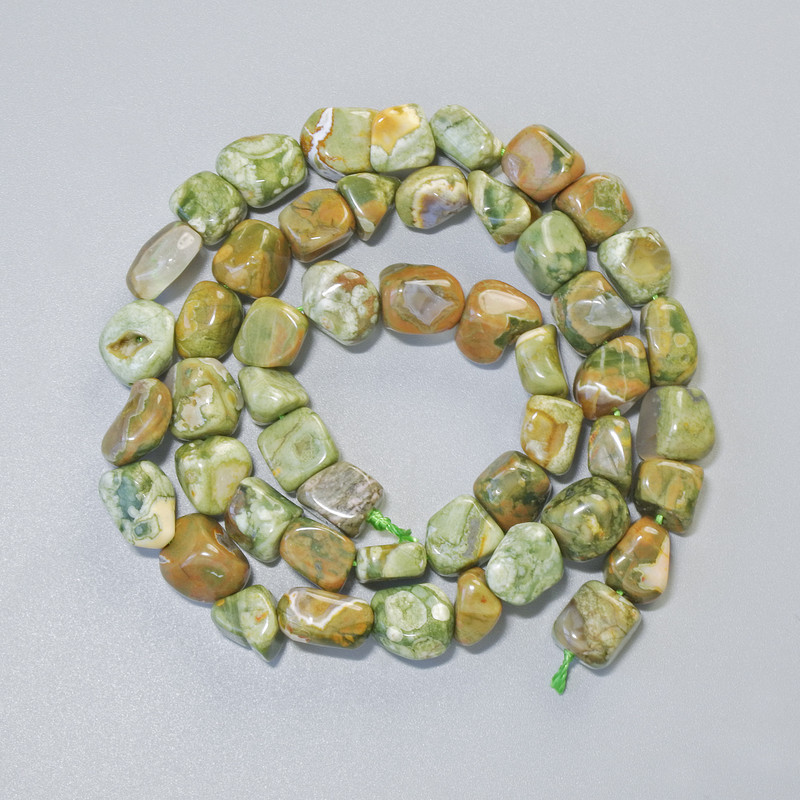 Koraliki z jaspisu naturalne 8×8 mm na nitce