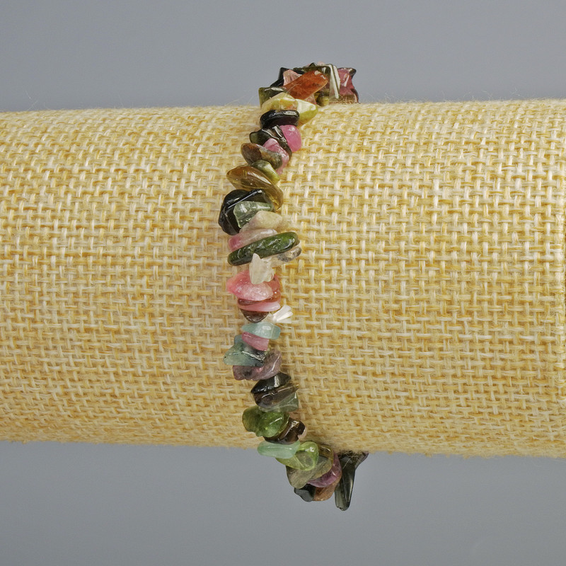 Bransoletka z naturalnego turmalinu, drobne kuleczki o średnicy 6×2 mm, długość 18 cm, elastyczna