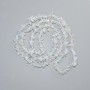 Koraliki z kamienia księżycowego - drobinki (syntetyczne), średnica 6-11×2-4 mm, długość 80 cm ± na żyłce