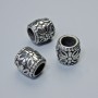 Okucia - wkładka koralikowa, średnica 9,5×9 mm, otwór 5,3 mm, kolor metalu: srebrny, 1 szt.
