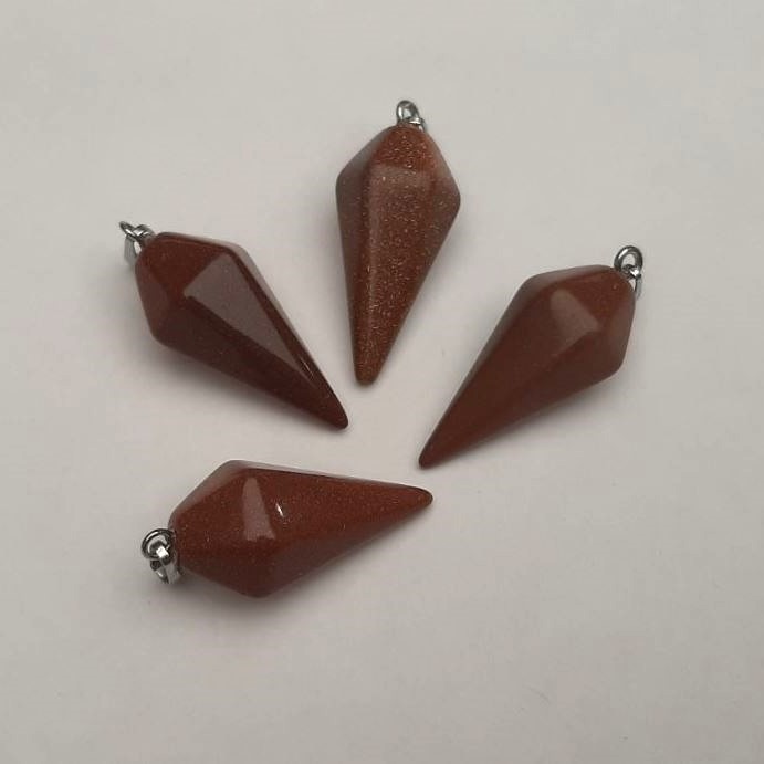 Wisiorek „Wahadło” z awenturytu Złoty Piasek 40×30×13 mm+