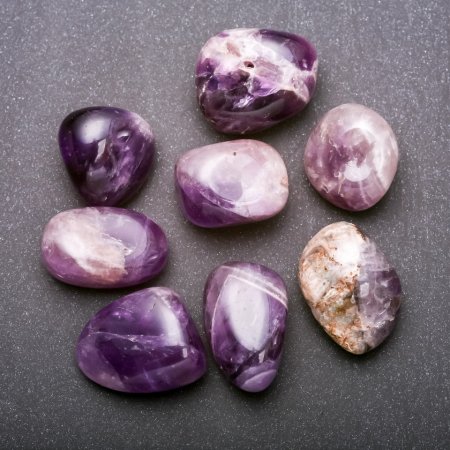 Ametyst fasetowany – naturalny kamień pamiątkowy 30×22 mm (+/-) opakowanie 100 g