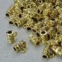 Zawieszka bail, średnica 8×4,5 mm, średnica otworu 1,8 mm, 2 szt., długość 7 mm, kolor złoty metalu, opakowanie 20 g ± 53 szt. +